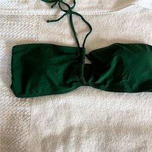 SHEIN Dark Green Bikini Top